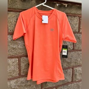 NWT bright hot coral large women umbro active shirt